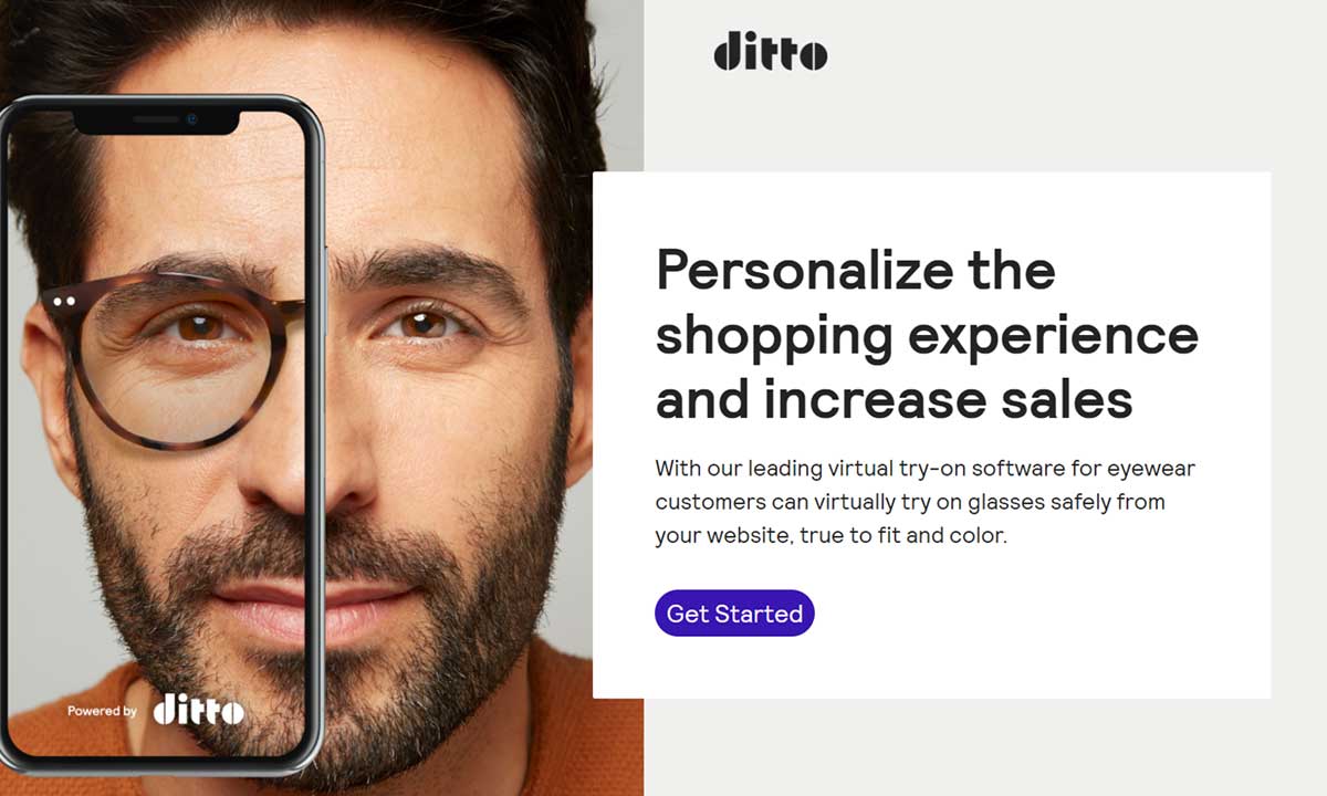 Ditto landing page example with a clear and compelling headline